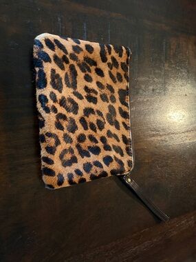 Patricia Nash Leopard Print Clutch in Tan and Black